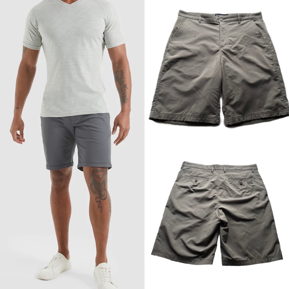 Sunice NWOT Grey Performance Moisture Wicking Board‎ Shorts With Sun Protection